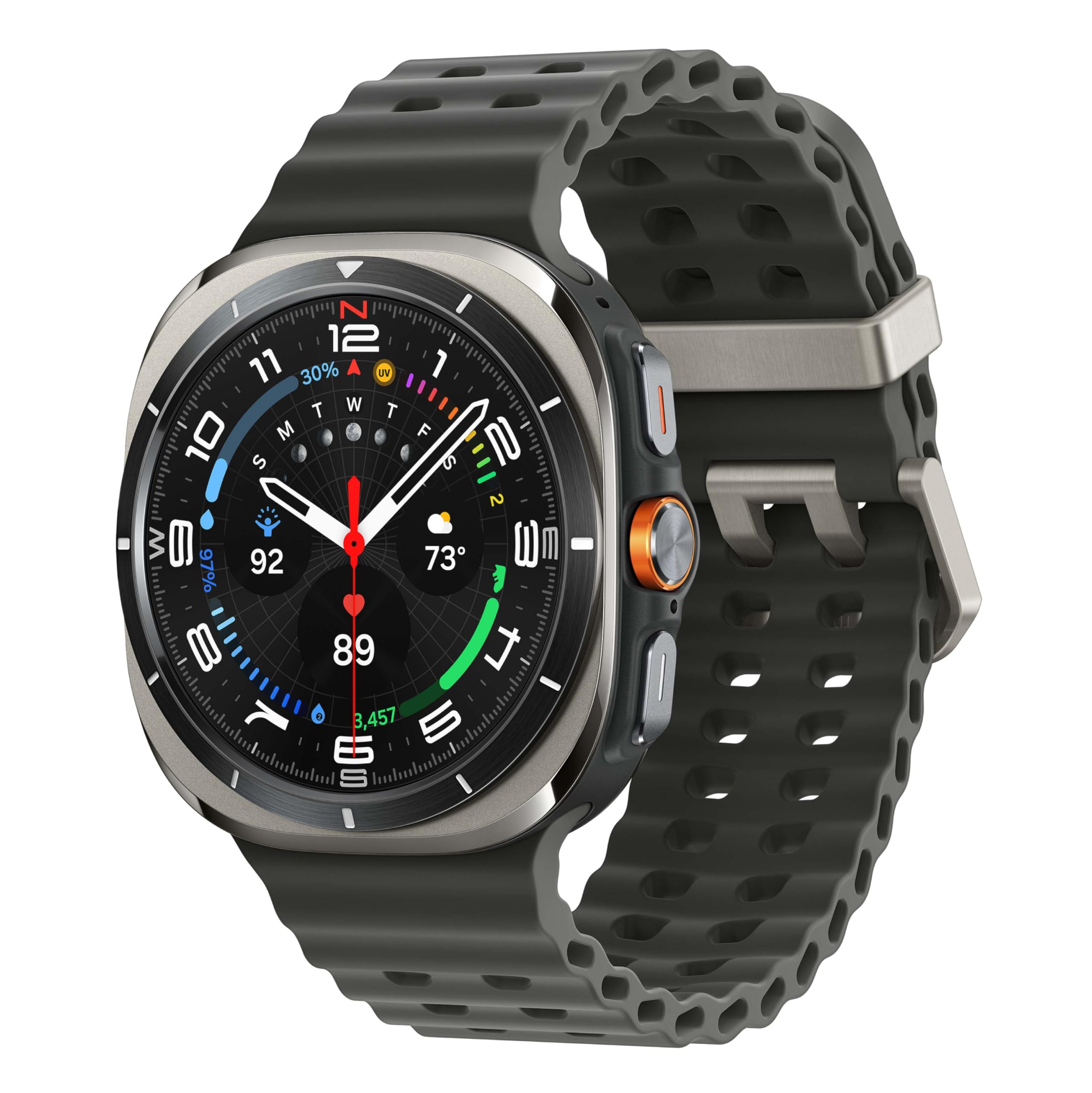 Samsung Galaxy Watch Ultra me trup titani dhe rrip gri