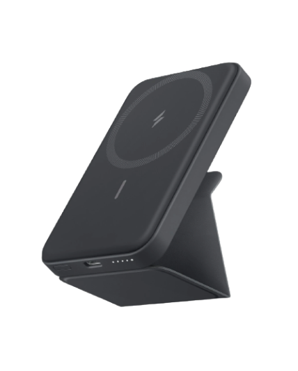 Powerbank magnetik gri Anker me mbajtëse